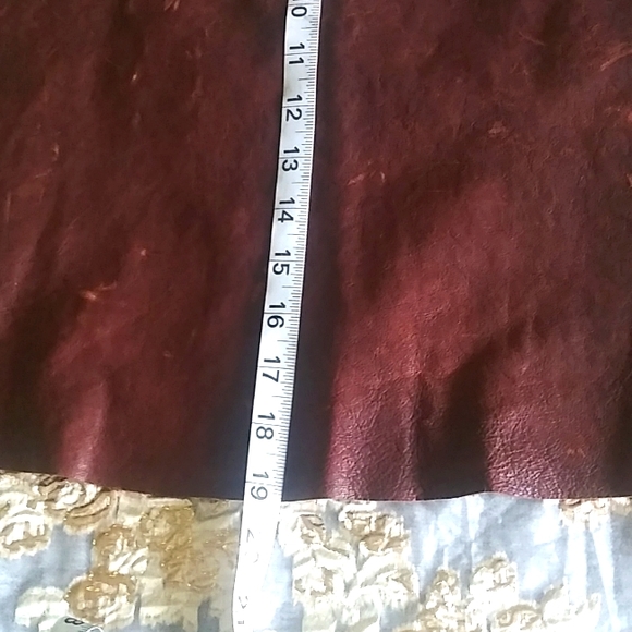 SOLD. Organic John Patrick Distressed Leather Skirt - Picture 7 of 16